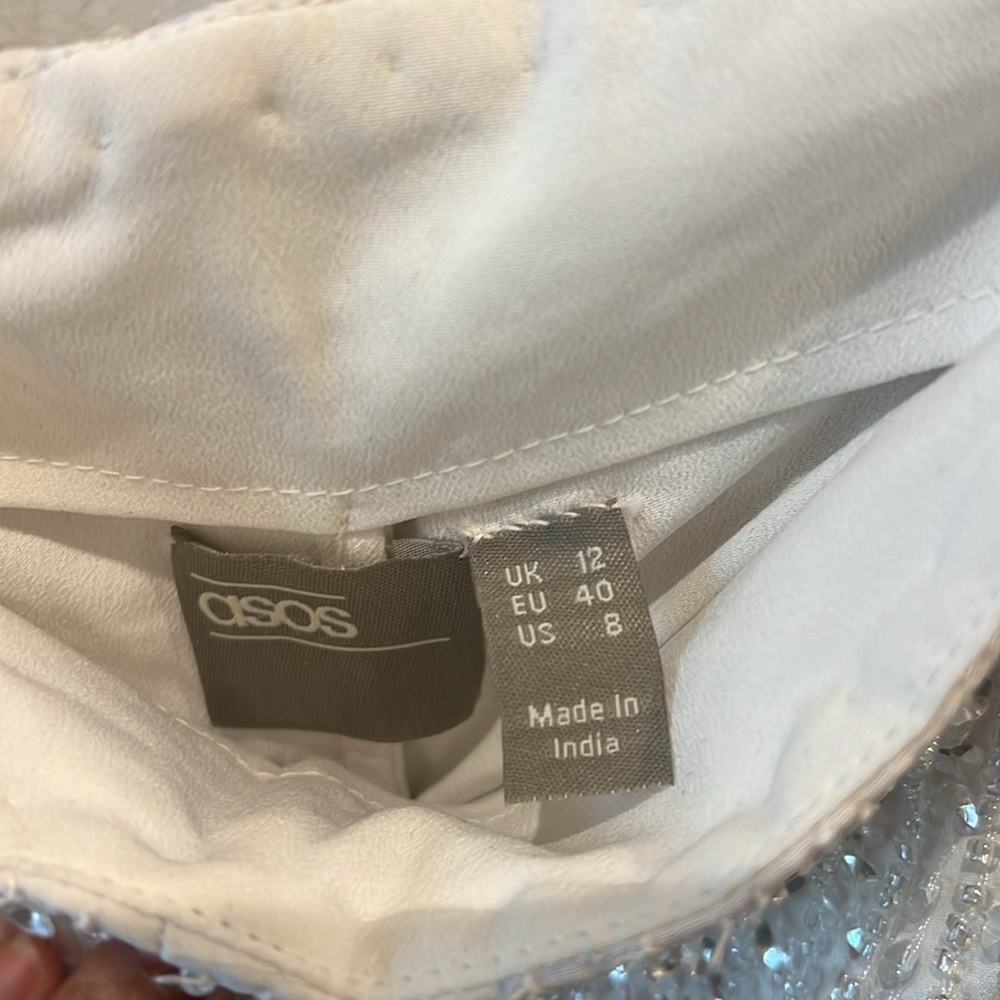 ASOS White Sequin Blazer and Pants Set - Picture 5 of 7